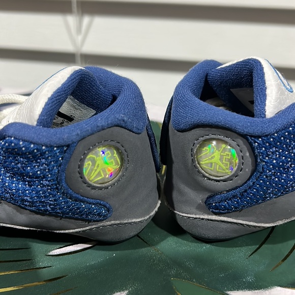 Baby 2c Jordan 13 retro blue flint grey 414582-401 - Picture 9 of 12